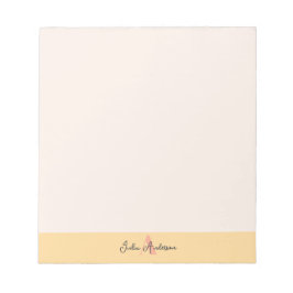 Pink and Yellow Monogram Notepad ノートパッド