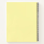 Pink and Yellow striped notebook cover design ノートブック (裏面)