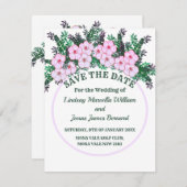 Pink anemone Greeneryフローラ保存日 (正面/裏面)