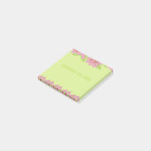 Pink AnemonesのPost-Itメモを緑にする ポストイット (アングル)