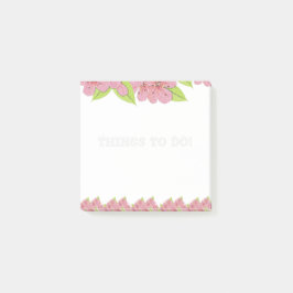 Pink Anemones To Do Post-It Notes ポストイット
