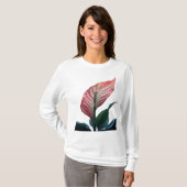 pink anthurium tシャツ (正面フル)