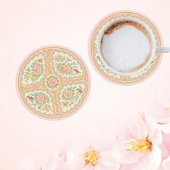 Pink Antique Rose Sandstone Coaster コースター