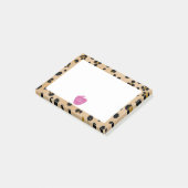 Pink Apple Leopard Print先生Post-it®ノート ポストイット (アングル)