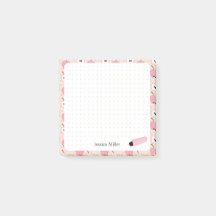 Pink Apple Student Garlポストイットメモ