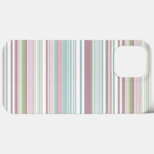 Pink, Aqua, mint, spring rain and mauve stripes Case-Mate iPhoneケース (裏面 (横))