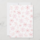 Pink Arctic Animals Birthday 招待状 (裏面)