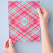 Pink Argyle Bulk Scrapbook Paper Pages チラシ (手)