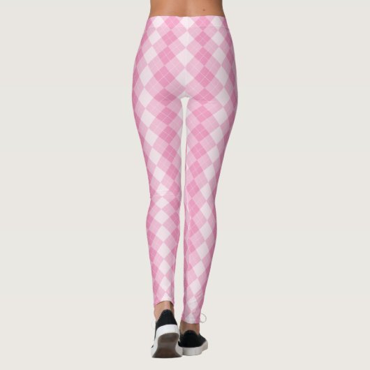Pink Argyle Leggings by Francoise レギンス (裏面)
