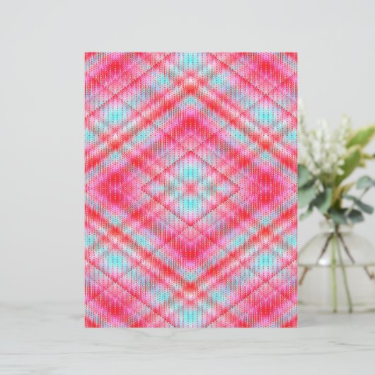 Pink Argyle Scrapbook Paper 2-Sided Page (スタンド正面)
