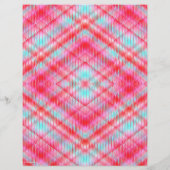 Pink Argyle Scrapbook Paper 2-Sided Page (裏面)