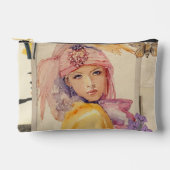 Pink Art deco accessories bag アクセサリーポーチ (正面)