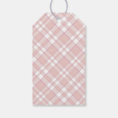 Pink Art Nouveau Princess Birthday ギフトタグ (裏面)