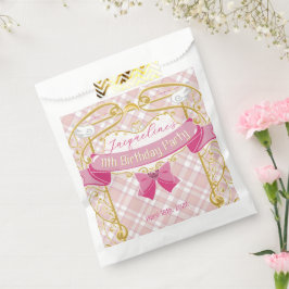 Pink Art Nouveau Princess Birthday フェイバーバッグ