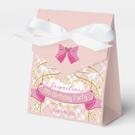 Pink Art Nouveau Princess Birthday フェイバーボックス