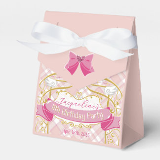 Pink Art Nouveau Princess Birthday フェイバーボックス