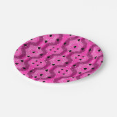 Pink art pop culture black heart ペーパープレート (アングル)