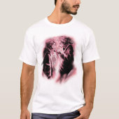 Pink Aura Smoke Aesthetic Anime Boys Tシャツ (正面)