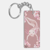 Pink Axolotl Keychain キーホルダー (正面左)
