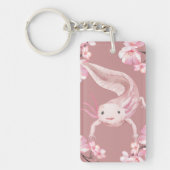 Pink Axolotl Keychain キーホルダー (正面)