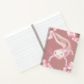 Pink Axolotl Spiral Notebook ノートブック (内部)
