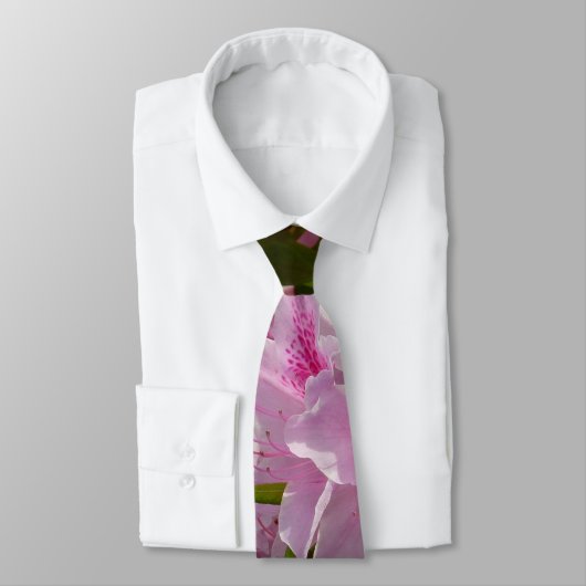 Pink Azalea Bush Spring Floral ネクタイ (タイ)