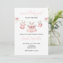 Pink Baby Clothes Girl Baby shower