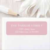 Pink Baby Girl Birth Announcement Envelope ラベル (インサイチュ)