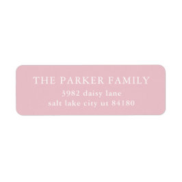 Pink Baby Girl Birth Announcement Envelope ラベル