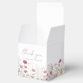 Pink Baby In Bloom Floral Wildflower Baby Shower フェイバーボックス (オープン)
