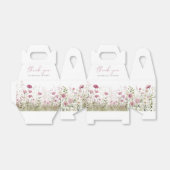 Pink Baby In Bloom Wildflower Baby Shower Gable フェイバーボックス (折り畳みなし)