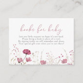 Pink Baby In Bloom Wildflower Books For Baby エンクロージャーカード (正面)