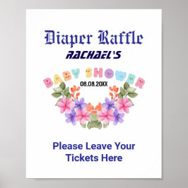 Pink Baby Shower, Baby Girl Shower Party Game ポスター