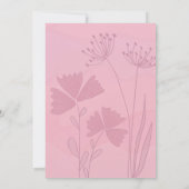 Pink Baby Shower Invitation – Custom Baby Girl 招待状 (裏面)