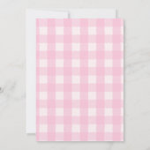 Pink Baby Shower Invitation | Girl Shower Invite 招待状 (裏面)