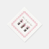 Pink Baby Soda Ready to POP  スタンダードカクテルナプキン (角)