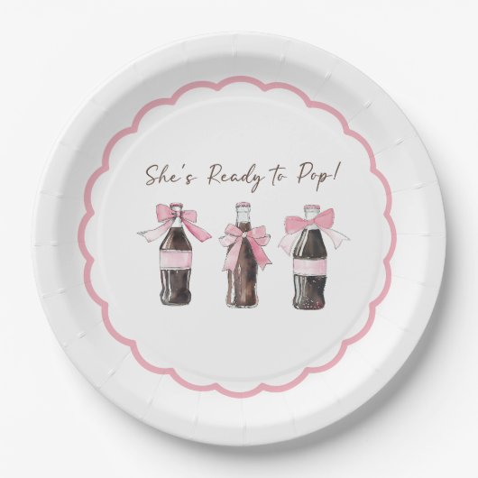 Pink Baby Soda Ready to POP! ペーパープレート (正面)