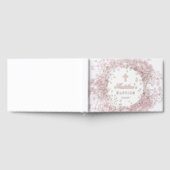 pink baby's breath flowers Baptism ゲストブック (全面)