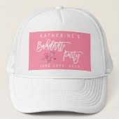 Pink Bachelorette Party キャップ (正面)