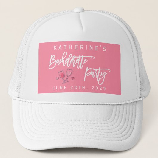 Pink Bachelorette Party キャップ (正面)