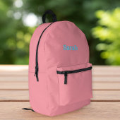  Pink Backpack for Her - Custom Name Design プリントバックパック