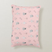 Pink Ballerina and Flowers アクセントクッション (裏面(縦))