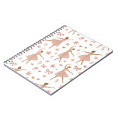 Pink Ballerina Dance Notebook ノートブック (左側)