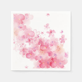 Pink Ballerina Matching Balloon スタンダードカクテルナプキン