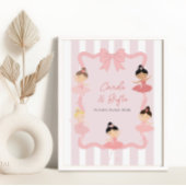 Pink Ballerina Tutu Cute Birthday Party sign