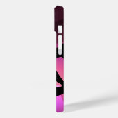 Pink Ballet Dancer Silhouette Laptop Sleeve Case-Mate iPhoneケース (裏面 / 左)