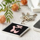 Pink ballet shoes ballet dancer キーホルダー (側面)