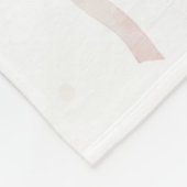 Pink Ballet Shoes Birthday フリースブランケット (角)