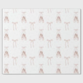 Pink Ballet Shoes Birthday ラッピングペーパー (フラット)