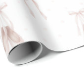 Pink Ballet Shoes Birthday ラッピングペーパー (ロールコーナー)